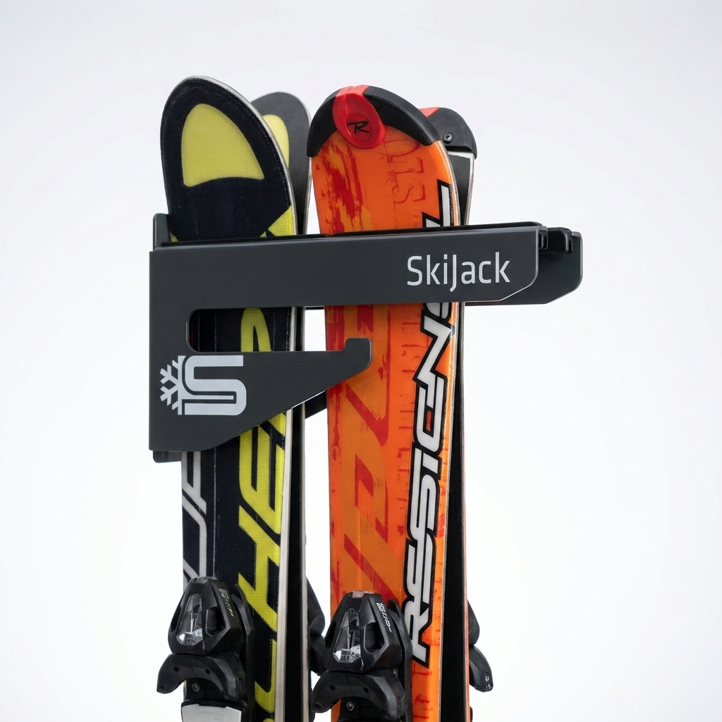 Ski-Wandhalterung – grau – Bild 7